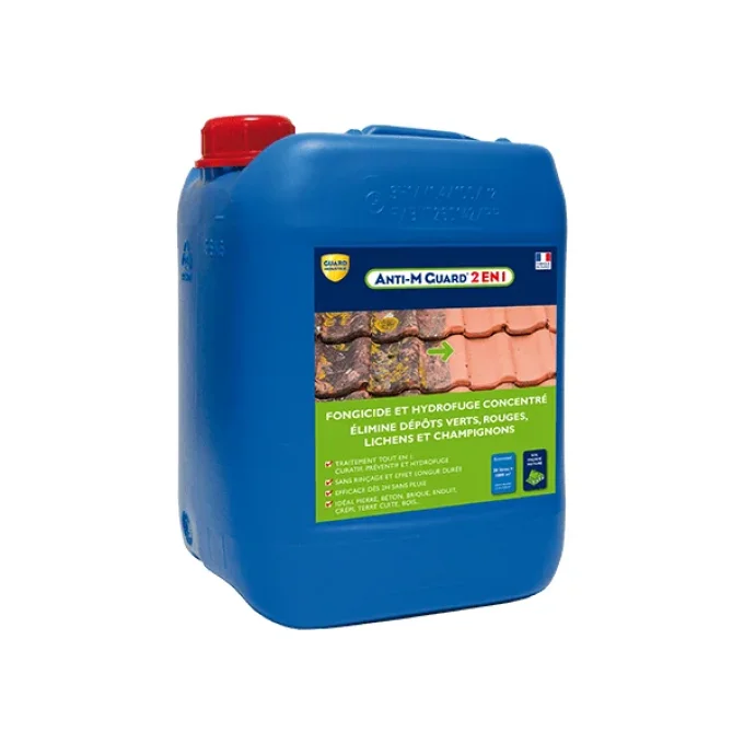 Anti dépôt vert guard 2 en 1 fongicide et hydrofuge toiture bidon de 5 litres