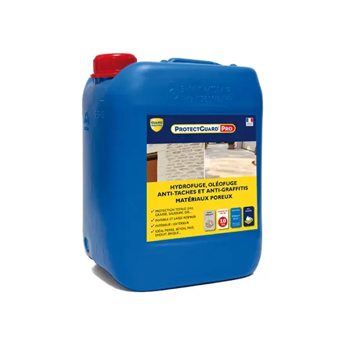 Hydrofuge pour matériaux poreux ProtectGuard Pro bidon de 2 litres