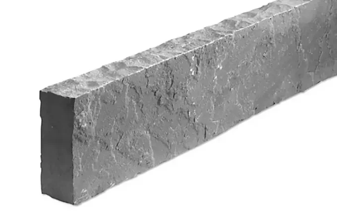 Bordure grès kandla gris - 100/20 cm Ep. 5/7 cm
