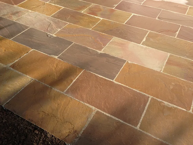 Dallage grès kandla multi color 40/60 cm Ep.2.2 cm rectifié  - Unité de vente 1.0234 m² (4 dalles)