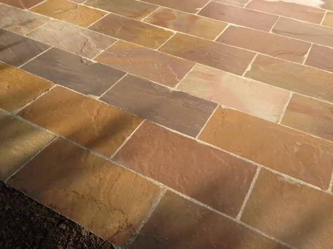 Dallage grès kandla multi color 40/60 cm Ep.2.2 cm rectifié  - Unité de vente 1.0234 m² (4 dalles)