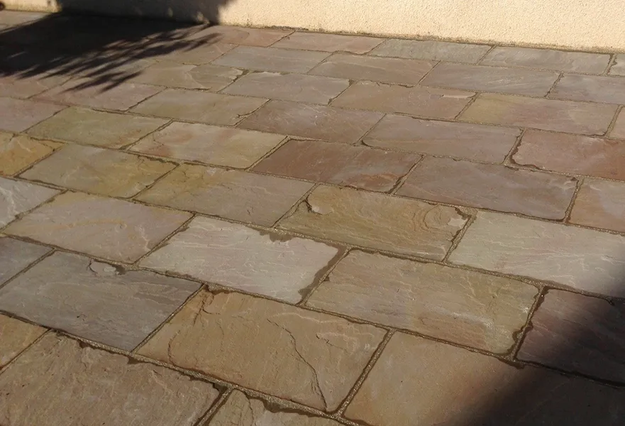 Dallage grès kandla multi color 40/60 cm Ep.2.2 cm rectifié  - Unité de vente 1.0234 m² (4 dalles)