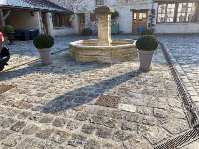 Pavés grès Fontainebleau de réemploi 20/20 20/30 ép. 15/18 cm - unité de vente 1m² ( 300 kg)