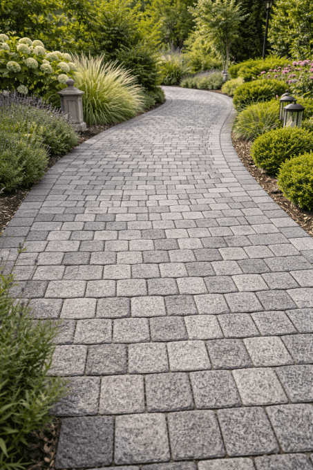 Pavé Gris Fujian - 10/10 ép. 4 cm - Unité de vente : 82 pavés pour 1m²