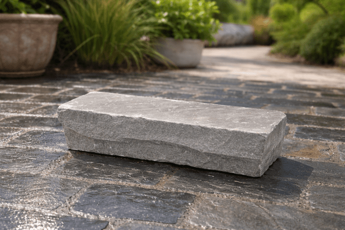 Pavés grès kandla Gris 10/30 cm Ep. 8/10 cm - unité de vente : 27 pavés pour 1 m²
