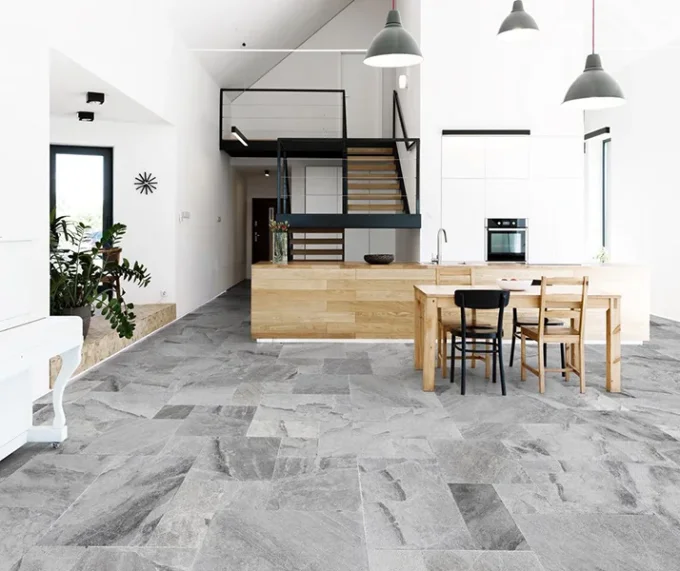 Dallage marbre gris atlantique Opus 4 formats Ep. 2 cm - Unité de vente 0.754 m²