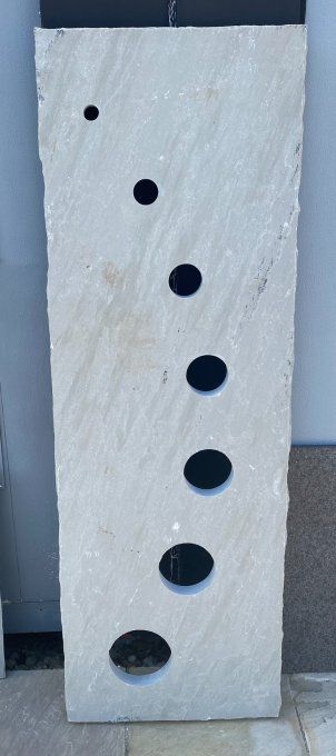 Palissade 7 trous grès kandla gris 150/50 ep.3/5