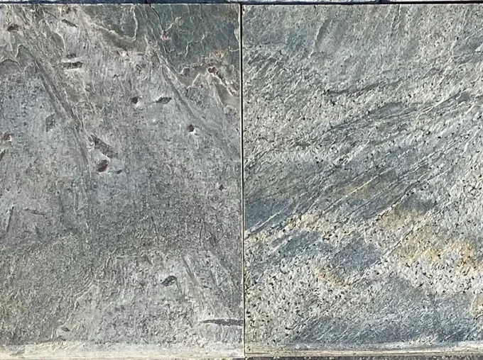 Margelle aroise schiste zeera green 30/60 cm Ep. 2.8 cm - 1 bord arrondi - Unité de vente 0.60 ml