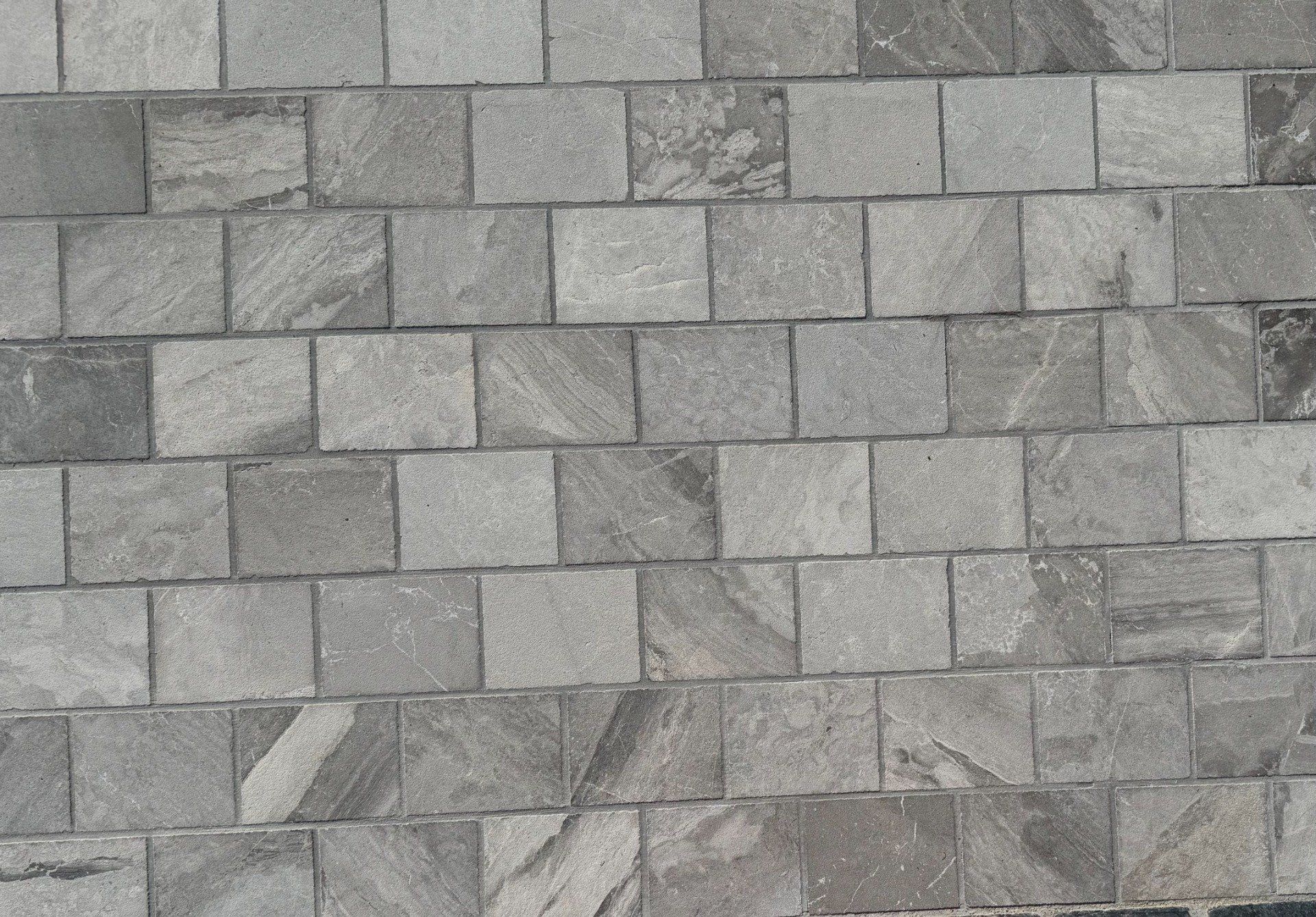 Pavé marbre gris atlantique 15.25/20.30 cm Ep. 3 cm - unité de vente : 1.0037 m² pour 29 pavés