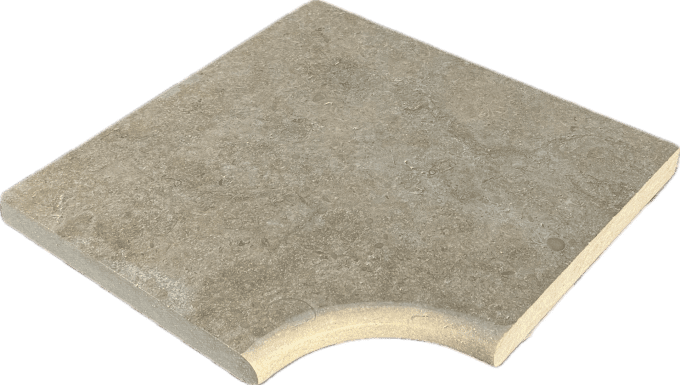 Margelle d'angle New Sunny Heritage 42/30 cm épaisseur 3 cm - 1 pièce par unité de vente