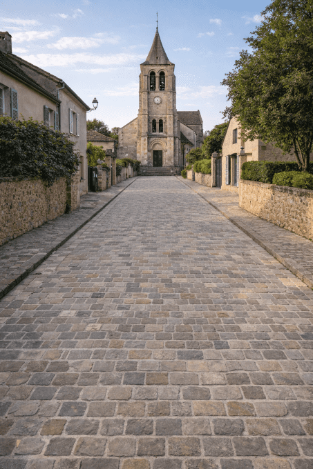 Pavés grès kandla Multi Color  14/20 cm Ep. 2.5 cm - unité de vente : 1 m² pour 30 pavés