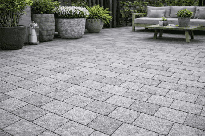 Pavé Granit Gris Fujian - 14/20 ép. 4 cm - Unité de vente : 32 pavés pour 1m²