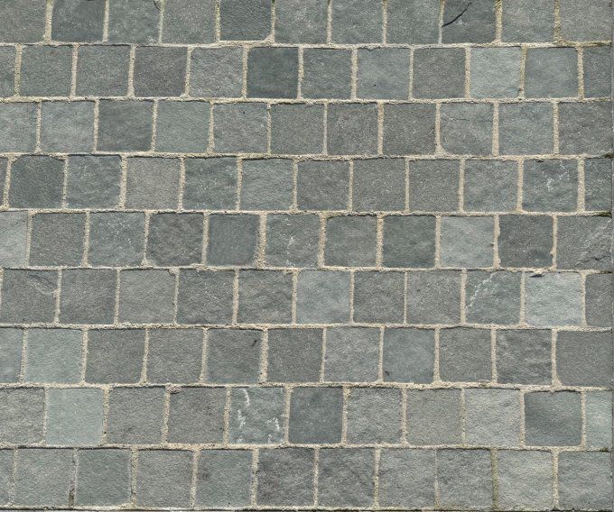 Pavé calcaire kota blue 14/14 cm Ep. 3/5 cm - unité de vente : 1 m² pour 42 pavés 