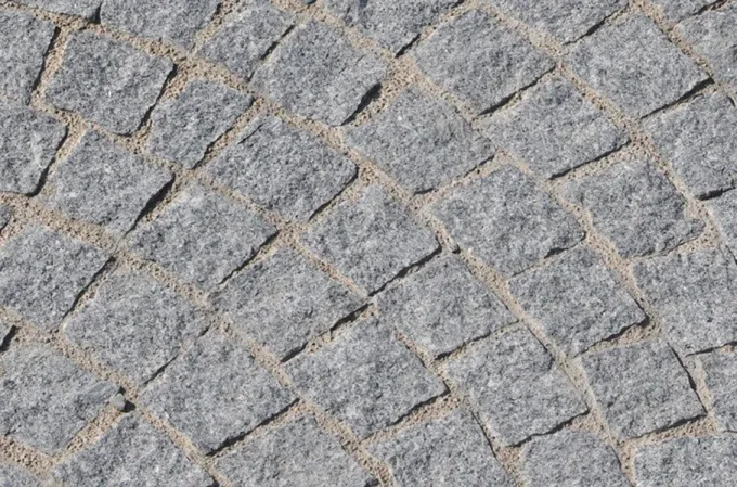 Pavé granit gris 9/11 cm Ep. 4/6 cm - unité de vente : 1 m²