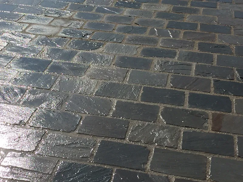 Pavés grès kandla Gris 10/30 cm Ep. 8/10 cm - unité de vente : 27 pavés pour 1 m² 