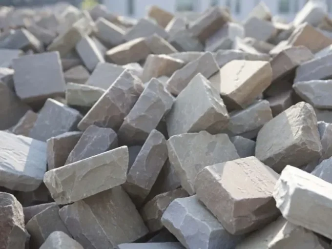 Pavés grès kandla Multi Color  14/14 cm Ep. 5/7 cm - unité de vente : 1 m² pour 42 pavés